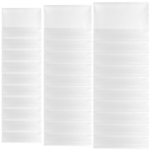 60Pcs Clear PP Book Covers Waterproof Protective Sleeve for Students 2