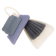 3Sets Mini Dustpan and Brush Set Assorted Colors Light Nylon Plastic