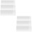 60Pcs Clear PP Book Covers Waterproof Protective Sleeve for Students 8