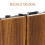 2Pcs Home Use Wood Deck Tiles Light Brown Interlocking Patio Flooring 8