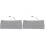 2Pcs Durable Grey Lumbar Brace Support Belt for Outdoor Training 3