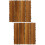 2Pcs Home Use Wood Deck Tiles Light Brown Interlocking Patio Flooring 6
