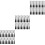 120Pcs Black Zipper Pullers Durable DIY Replacement for Bags Luggage 5