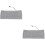 2Pcs Durable Grey Lumbar Brace Support Belt for Outdoor Training 7