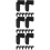 24Pcs Black Silicone Clarinet Thumb Rest Pads Support 10