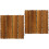 2Pcs Home Use Wood Deck Tiles Light Brown Interlocking Patio Flooring 4