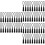 120Pcs Black Zipper Pullers Durable DIY Replacement for Bags Luggage 6