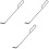 3Pcs Household Bbq Charcoal Rake Sturdy Ash Cleaning Black 3