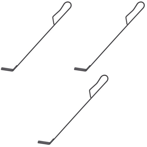 3Pcs Household Bbq Charcoal Rake Sturdy Ash Cleaning Black 2