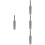 4Pcs Rotary Hammer Ground Rod Driver Silver Stainless Steel Tool 7