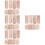 4Sets Wooden Growth Chart for Kids Room Wall Decor 7