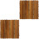 2Pcs Home Use Wood Deck Tiles Light Brown Interlocking Patio Flooring 3