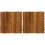 2Pcs Home Use Wood Deck Tiles Light Brown Interlocking Patio Flooring 2