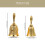 4Pcs Copper Alloy Bells Golden Handheld Bells for Dining Table 10