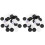2Sets Black and White Plastic Backgammon Pieces Replacement for Games 3