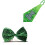 2Pcs Adjustable Green Bow Ties Sequin Cool Unique Formal Accessories 2