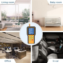 Air Quality Monitor CO2 Monitor Formaldehyde Detector TVOC/Temp./Humidity Indoor with Buzzer Prompt,Backlit Screen