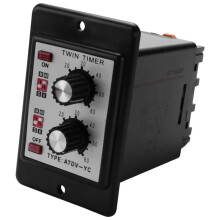 Off Twin Timer Relay Knob Control ATDV-YC 6S-60M Relay Board AC 110/220V Electrical Access(AC110/220V)