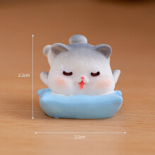 (Sleeping) Micro Landscape Cat Resin Crafts Garden Desktop Multiple Actions Decoration