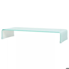 Móvel para TV buffet design prático suporte para monitor 80 cm vidro branco 2502231