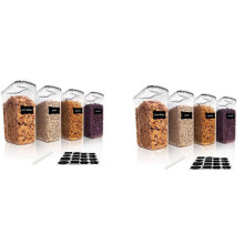 8 Stücke Müsli Vorrats Behälter Satz, Luftdichte Vorrats Behälter aus PP, 2.5L für Müsli, Snacks und Zucker