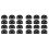 24Pcs Classical Guitar Rollers String Trees Retainer Guides Guitar String Locks Nut Block Clamp, Black 1