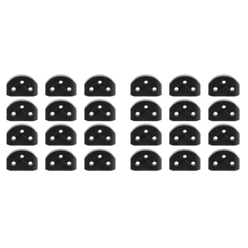 24Pcs Classical Guitar Rollers String Trees Retainer Guides Guitar String Locks Nut Block Clamp, Black