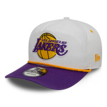 (S/M) LA Lakers Cap Golfer Washed Mens New Era White Purple