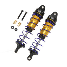 2pcs Aluminum RC Shock Absorbers 95mm Adjustable Oil Dampers Gold