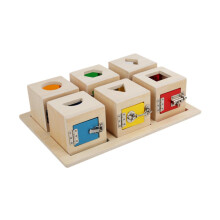 Montessori Lock Box Toy Puzzle Toys Birthday Gifts for Kids 1 2 3 4 Ye
