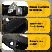 Trunk Outside Door Handle Rear Side Exterior Door Handle Cover with Camera Hole for Hunter F70 Pickup