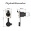 RJ45 Waterproof Network Connector with Rubber Cover D Type Panel Mount Socket RJ45 Ethernet Connector 180 Degree 6