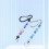 10 St Beadable Keychian Bars Små Karbinhake Clips DIY Beaded Nyckelringar Charm  (Inga Pärlor Ingår) Silver 6