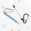 10 St Beadable Keychian Bars Små Karbinhake Clips DIY Beaded Nyckelringar Charm  (Inga Pärlor Ingår) Silver 5