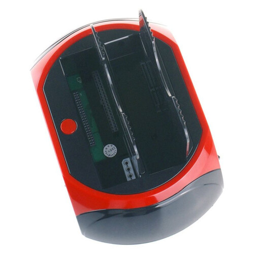 Estação de Encaixe de Disco Rígido de Slot Duplo para HDD /IDE de 2,5 e 3,5 Polegadas SSD USB Caixa de Gabinete de Disco Externo Plugue AU 1