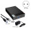 Caixa de HDD  para Adaptador USB 3.0 Gabinete de Disco Rígido Externo Disco SSD de 3,5 Polegadas Caixa de HDD de 10 TB para PC Lapop Plugue UE 3