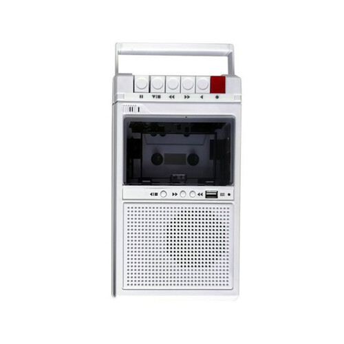 Retro Kassettbandspelare och Spelare Stöder Intern och Extern Inspelning och USB-Transkription
