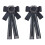 2Stk Schwarze Bow Tie Brosche Mit Für Damen, Vorgebunden 2