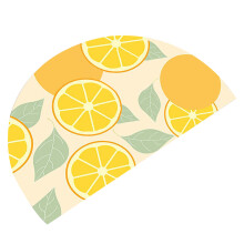 Fruit Drink Coasters, Bright Color Crystal Velvet Fabric Coasters for Non-Slip Use in Home, Kitchen, Living Room, Playroom (4PCS)