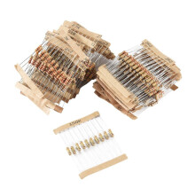 500 Stuks 50 Waarden 1/2W 0,5W 5% Koolstoffilmweerstanden, Geassorteerde Set Set