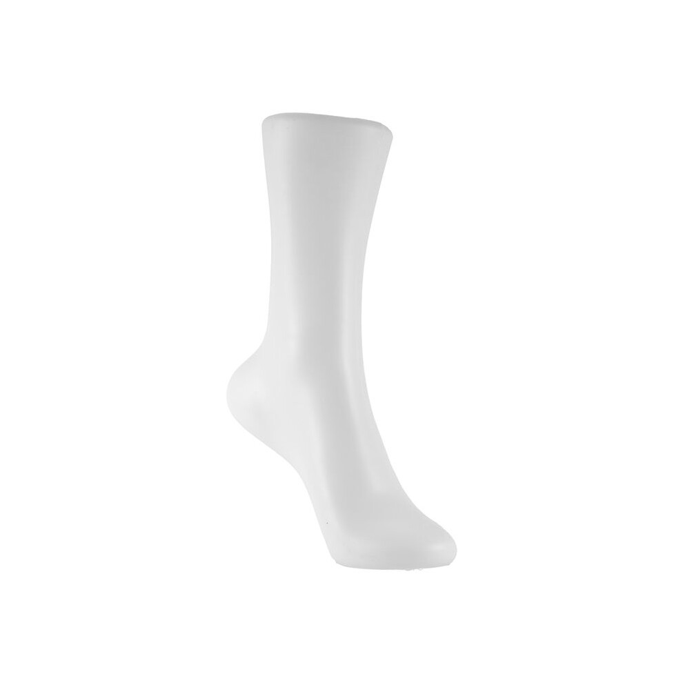 Torribaly White Female Legs Feet Foot Mannequin Sock Display Mold Short Stocking, Female