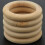 Natural wooden rings, diameter 50mm 8