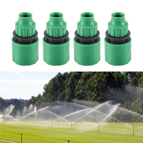 TräDgåRdsslang RöR EnväGsadapter Krankopplingskoppling för Bevattning 4-Pack 2