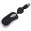USB Wired Mouse Retractable Cable Tiny Small Mouse 1600 DPI Optical Compact Travel Mice for Windows 98 2000 XP Vista Ve (Black) 1