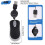 USB Wired Mouse Retractable Cable Tiny Small Mouse 1600 DPI Optical Compact Travel Mice for Windows 98 2000 XP Vista Ve (Black) 7