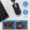 USB Wired Mouse Retractable Cable Tiny Small Mouse 1600 DPI Optical Compact Travel Mice for Windows 98 2000 XP Vista Ve (Black) 6