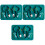 3Sets Baby Silikon Essgeschirr Olivgrün Mit Gabel Teller 3