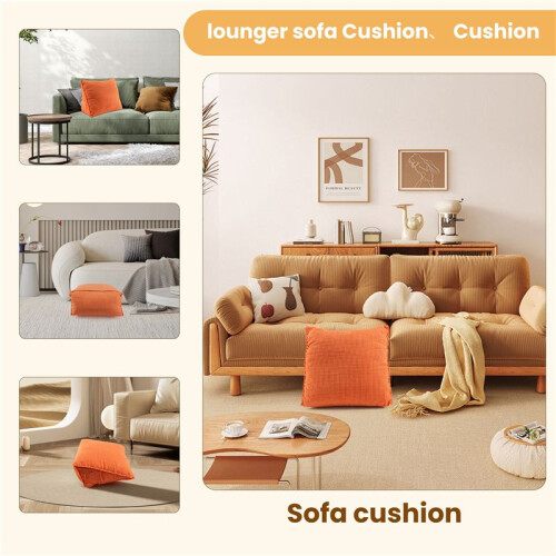Solid Color Reading Backrest Cushion Wedge Pillow Thick Lumbar Back Pad 1