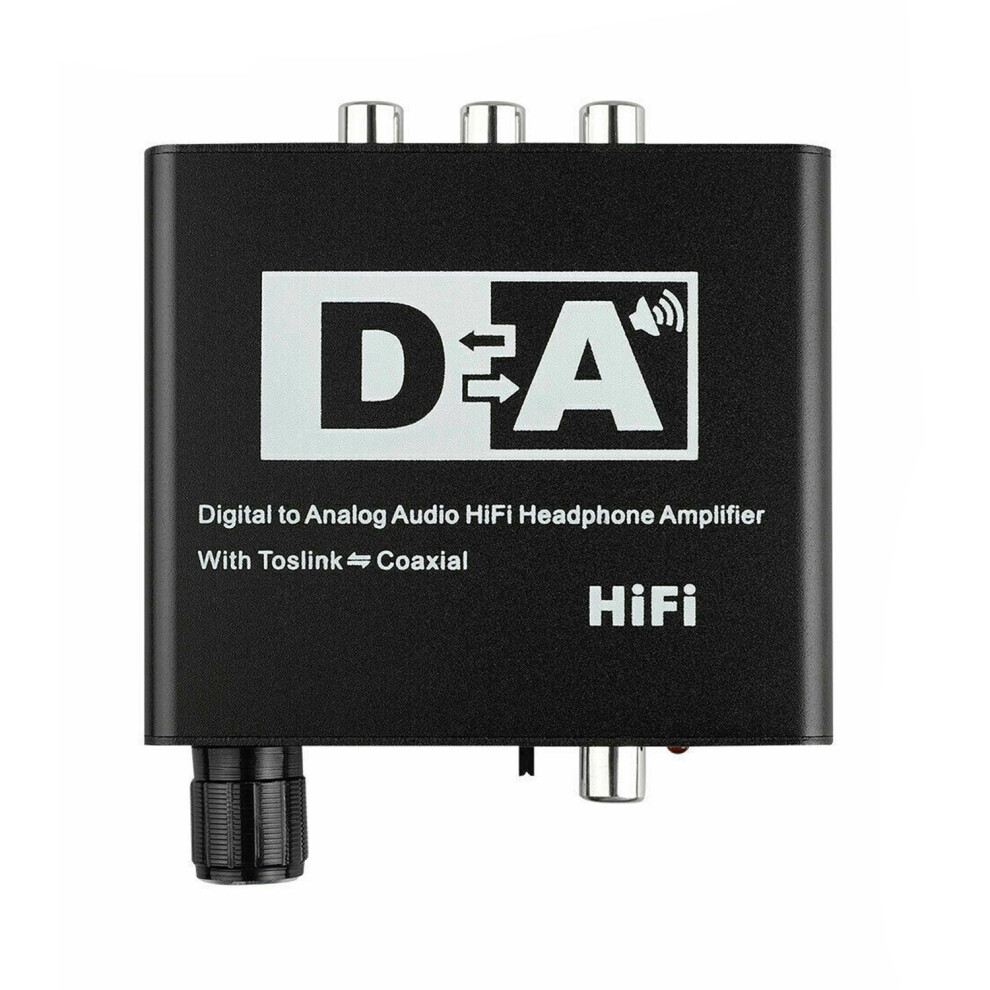 192Khz Digital Optical Coaxial Toslink To Analog Rca 3.5Mm Audio Hifi Converter With Spdif 4712293765264
