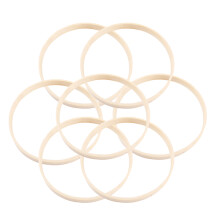 40Stk Bambus Beige Für Handarbeit Und Basteln